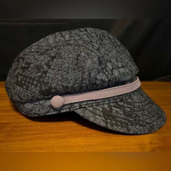 Goorin Bros Gray Print Hat Cap Newsboy Cabbie Golf Mens Small 100% cotton - Picture 3 of 11